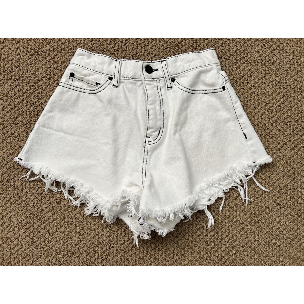 BDG Women's Denim Pitched A Line Short White Size‎ 24